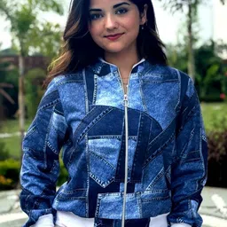 BAESD Women Fleece Lightweight Bomber Jacket image 3