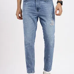 SHOWOFF Men Comfort Low-Rise Low Distress Heavy Fade Bleached Jeans-image-42