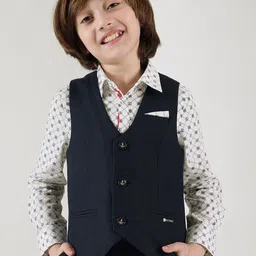 One Friday Boys Slim Fit Sleeveless Waistcoat-image-14