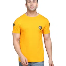 Blisstone Men Solid Round Neck Cotton Slim Fit T-shirt-image-64