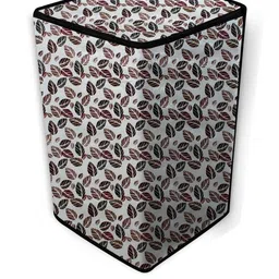The Furnishing Tree Washing Machine Cover Coral Pattern Grey Compatible for Whirlpool 8 Kg Fully-Au image 2