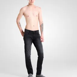 TURMS Men Low Distress Light Fade Stretchable Jeans-picture-32