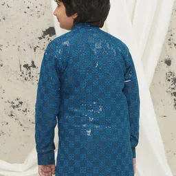 Aj DEZInES Boys Geometric Embroidered Sequinned Kurta image 2