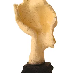 MISS PEACH Cream Abstract Figurine Matte Showpiece image 2