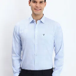 Allen Solly Men Spread Collar Geometric Printed Cotton Slim Fit Formal Shirt-picture-33