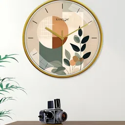RANDOM Green & Black Printed Contemporary Wall Clock image 5