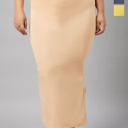 G Heist Plus Size Pack Of 3 Seamless Saree Shapewear-image-43