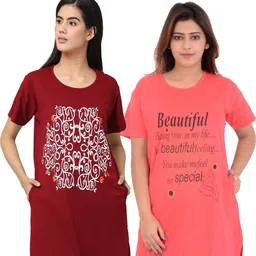 DDASPRATION Women 2 Printed Pockets T-shirt-picture-25