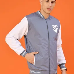 V-Mart Men Camouflage Bomber with Patchwork Jacket image 5