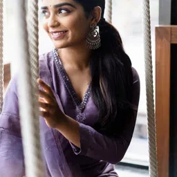 ATOXIC Women Ethnic Motifs Embroidered Regular Thread Work Kurta with Trousers & With Dupatta image 2