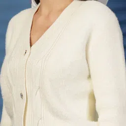 Juelle Women Cable Knit Woollen Cardigan image 2