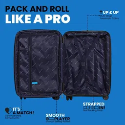 Polo Class Textured Hard Sided Large Trolley Bag With Vanity image 3