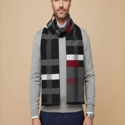 MUFFLY Men Checked Merino Wool Mufflers-picture-44
