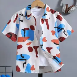 Maitri Fashion Unisex Kids Relaxed Printed Casual Shirt-picture-21