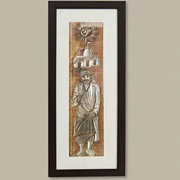 SHREE KALA HOME DECOR Brown & Black Synthetic Wood Religious Wall Paintings-picture-13