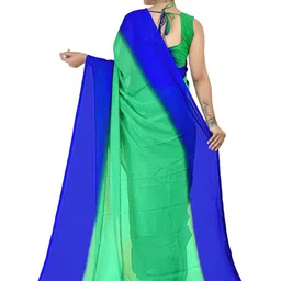 Moda Rapido Women Colourblocked Saree With Blouse Piece image 2