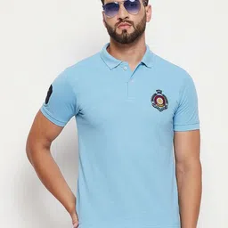 RELANE Men Solid Polo Collar Cotton T-shirt-picture-29