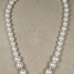 ISLANA Pearl White Alloy Jewellery Set image 4