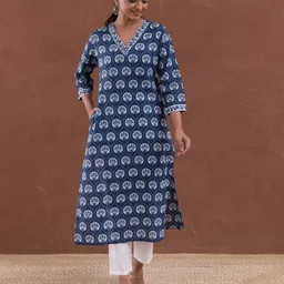 MAAND Women Ethnic Motifs Printed Kurta-picture-23