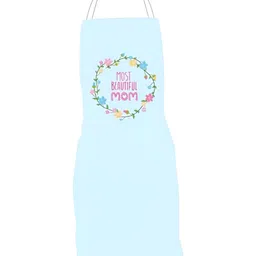 THEYAYACAFE Blue & Pink Printed Waterproof Mother's Day Apron-image-25