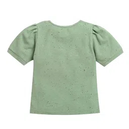 Tiny Girl Print Cotton Top image 2