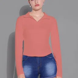 Maheshvi Women Solid Shirt Collar Long Sleeves Top-picture-29