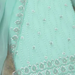 Soch Embellished Silk Chiffon Unstitched Dress Material image 4