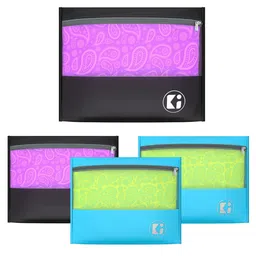 Kuber Industries Black & Sky Blue 4 Pieces Separator Organisers image 3