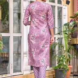 Anouk Women Floral Printed Cotton Kurta with Trousers & Dupatta image 4