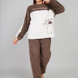 Lugo Women Colourblocked Winter Night suit-image-20