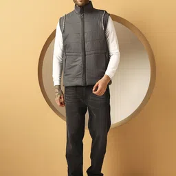 Christy World Men Hooded Solid Padded Jacket image 5