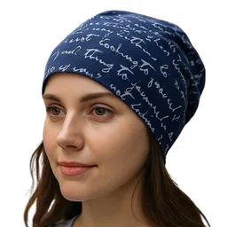 iSWEVEN Unisex Cotton Printed Beanie image 3