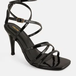 Get Glamr Women Strap Detail Stiletto Heel Sandals-image-7
