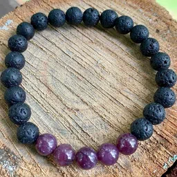 Divine souvenirs Unisex Artificial Beaded Elasticated Bracelet-picture-41