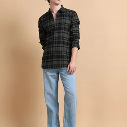 StitchX Tartan Checked Long Sleeves Cotton Shirt image 4