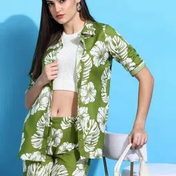 VenderVilla Printed Shirt Collar Shirt With Printed Trousers Co-Ords image 3