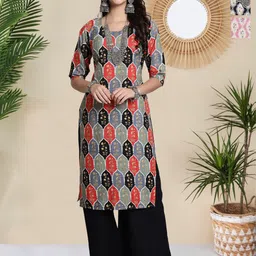 HERE&NOW Women Pack Of 3 Printed Straight Kurtas-picture-24