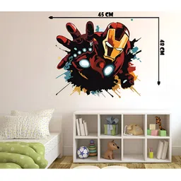 LANSTICK Red & Orange-Coloured Printed Matte Finish Wallpaper image 2