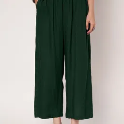 SKYTICK Women Floral Printed Cotton Kurta with Palazzo image 2