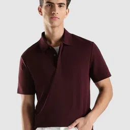 Calvin Klein Jeans Men Solid Polo Collar Cotton T-shirt-picture-14