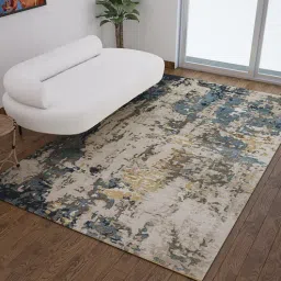 Abstract Pattern Wool And Viscose Hand Tufted 5 ft x 8 ft Carpets by Jaipur Rugs-picture-37