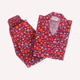 Huggingbug Unisex Kids Printed Night suit-picture-49