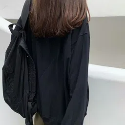 LULU & SKY Women Round Neck Full Sleeves Oversized Pullover Sweatshirt image 4