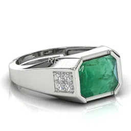 RRVGEM 11.25 Ratti 11.00 KT Emerald Ring-picture-15