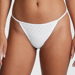 Victoria's Secret PINK Pure Cotton V-String Thongs Brief-image-57