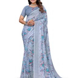 Moda Rapido Floral Poly Georgette Saree-picture-24