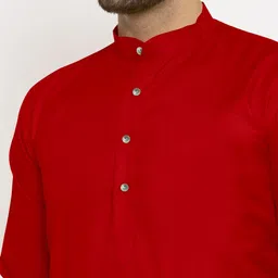 KRUDHA Men Thread Work Kurta image 5