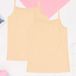 Pantaloons Junior Girls Pack Of 2 Pure Cotton Camisoles-image-57