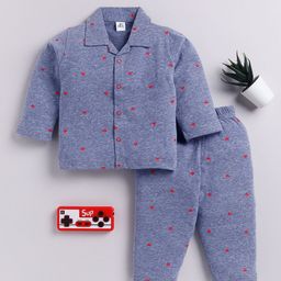 Clt.s Kids Graphic Printed Cotton Long Sleeves Night suit-picture-27