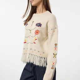 Trendyol Floral Printed Pullover image 4